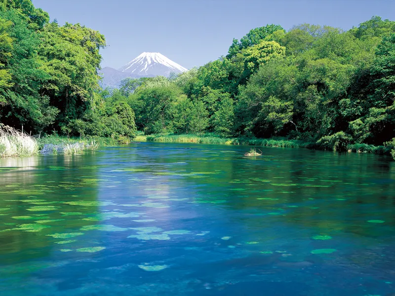 The Kakita River and Mt. Fuji