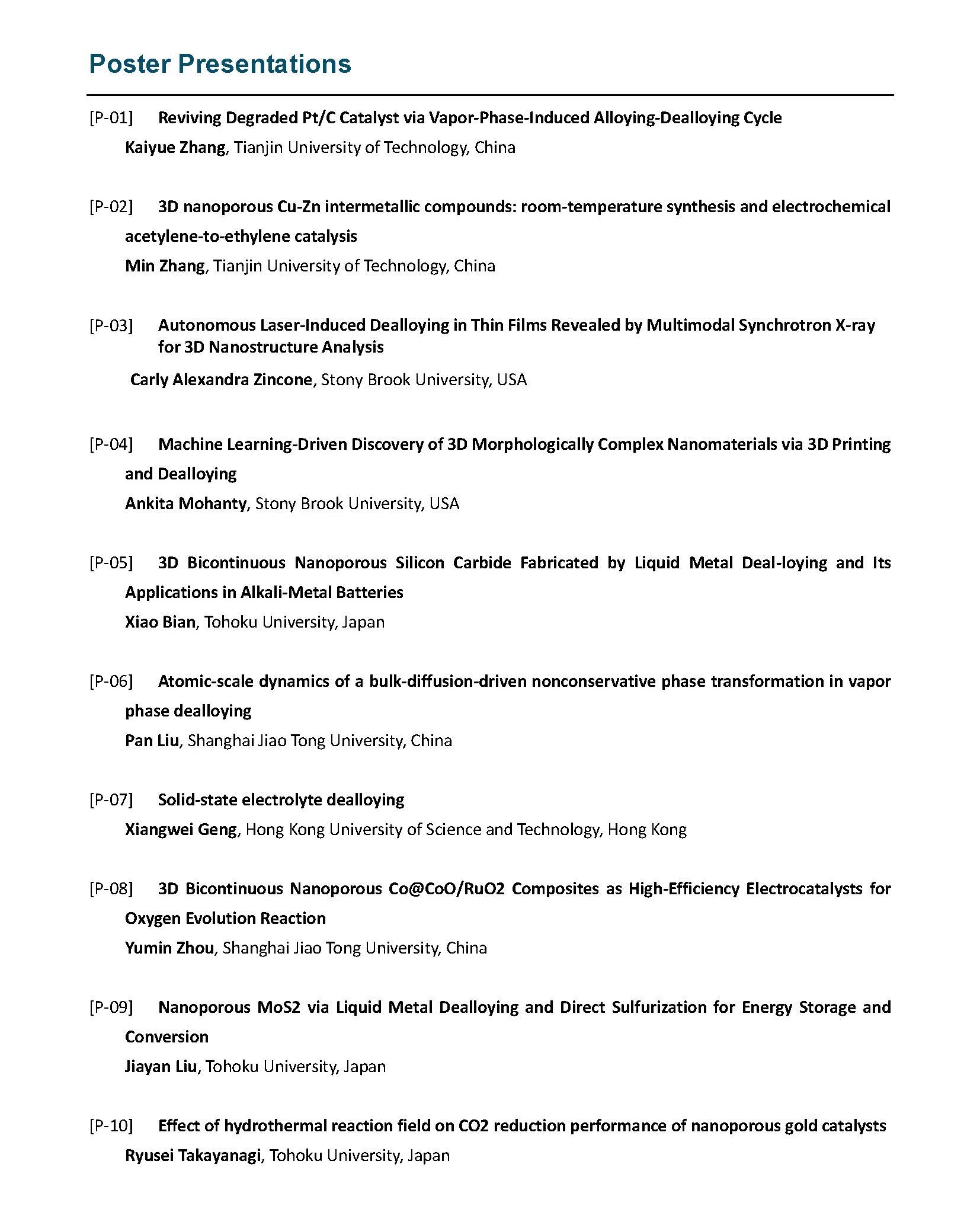 Poster presenter 1
