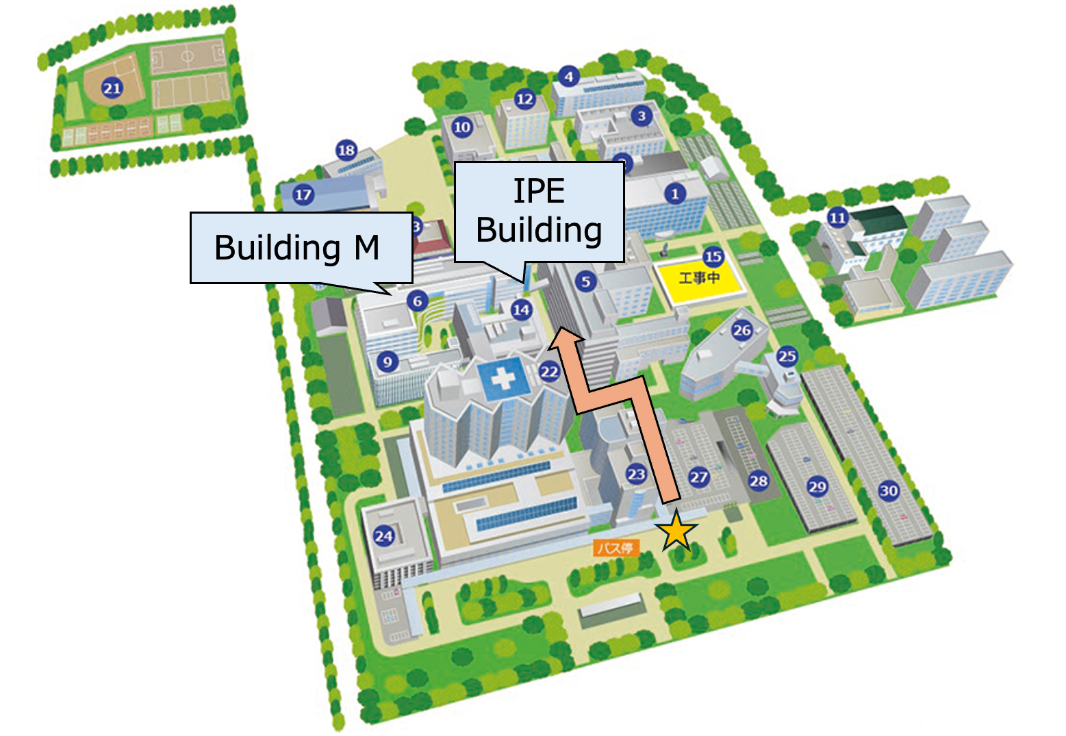 Sagamihara Campus Map (June 2025)