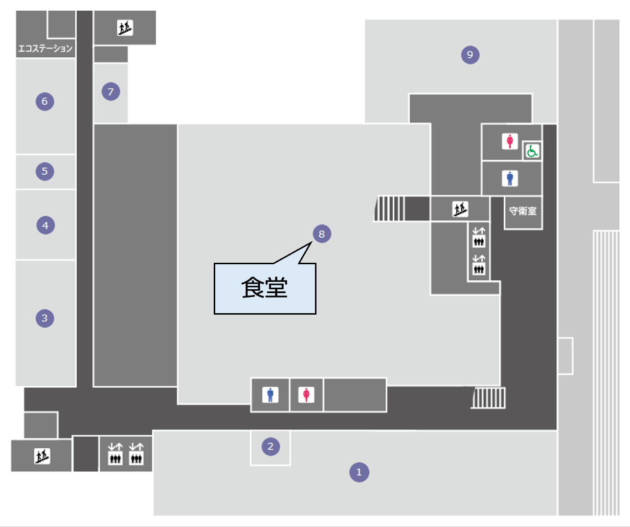 1Fフロアマップ